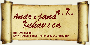 Andrijana Kukavica vizit kartica